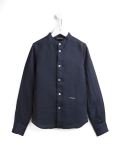 band collar shirt