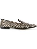 crystal-embellished loafers