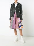 patched skater skirt