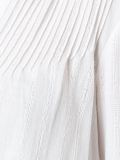 tasseled pleated blouse