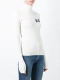 turtleneck ribbed jumper
