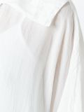 sleeve panel detail v neck dress