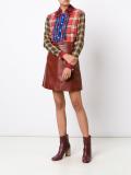 plaid ruffled shirt