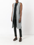 long sleeveless jacket 