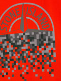 pixelated logo print T-shirt