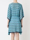 striped knit kaftan