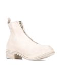 front zip ankle boots