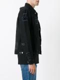 ripped detailing jacket