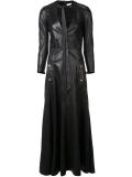 leather maxi dress