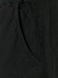 over-the-knee frayed shorts