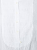 creased mandarin collar shirt