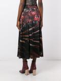 floral print draped skirt