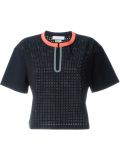 boxy perforated T-shirt