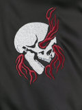 embroidered skull bomber jacket