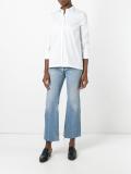 band collar shirt