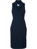 draped neck sleeveless dress