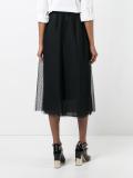sheer layer A-line skirt