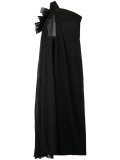 pleated detail shift dress