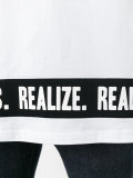 slogan-trim T-shirt