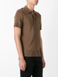 buttoned shoulder polo shirt