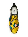 printed velvet sneakers 