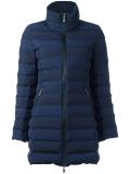 zipped padded coat