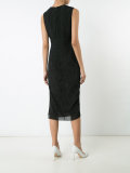 fitted sleeveless evening dress