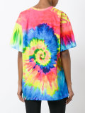 crowned elephant tie-dye T-shirt