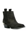 contrast panel ankle boots