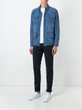 chinos with buttoned rear pockets