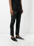 paint splash skinny jeans 