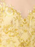 floral embroidery flared dress