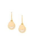 logo drop earrings