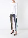 metallic trousers