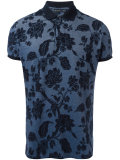 floral pattern polo shirt