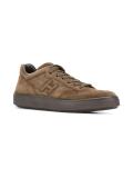 logo embossed sneakers