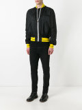zipped bomber jacket 
