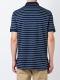 striped logo polo shirt