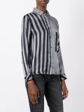 striped satin shirt