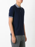 contrast polo shirt