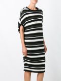 striped knitted T-shirt dress