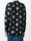 star print oversized cardigan