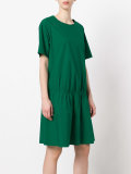 gathered T-shirt dress