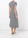 striped midi dress