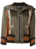 striped bomber jacket