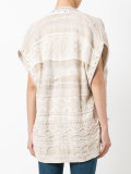 studded shortsleeved cardigan