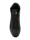 textured hi-top sneakers