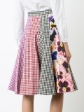 patched skater skirt