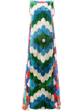 patterned maxi dress