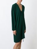 longsleeved v-neck dress